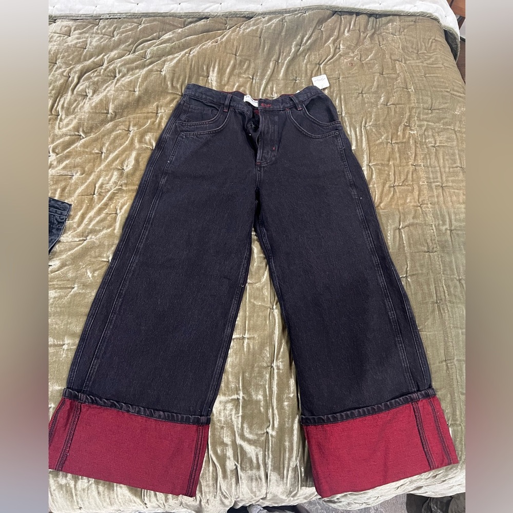 NWT Free People “We The Free Final Countdown Cuffed Low-Rise Jeans”